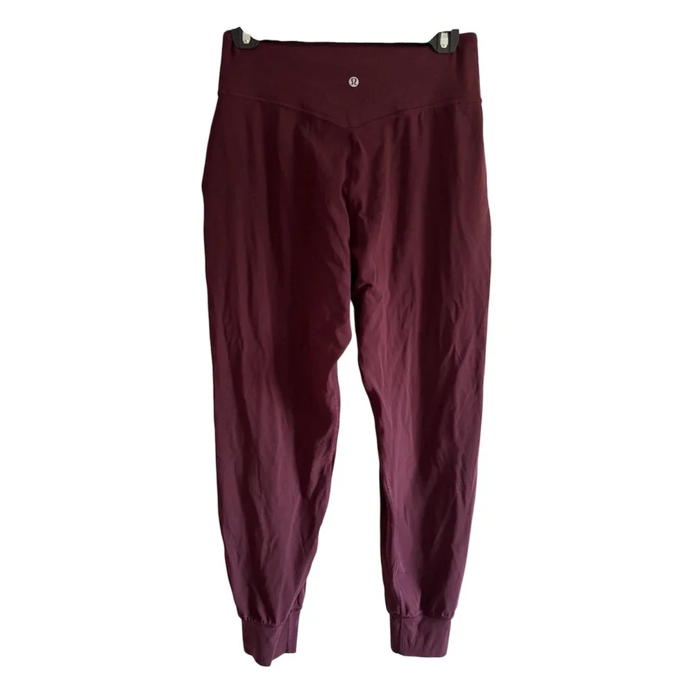 lululemon Align High-Rise Burgundy Maroon Athleisure Lounge Jogger Size 8